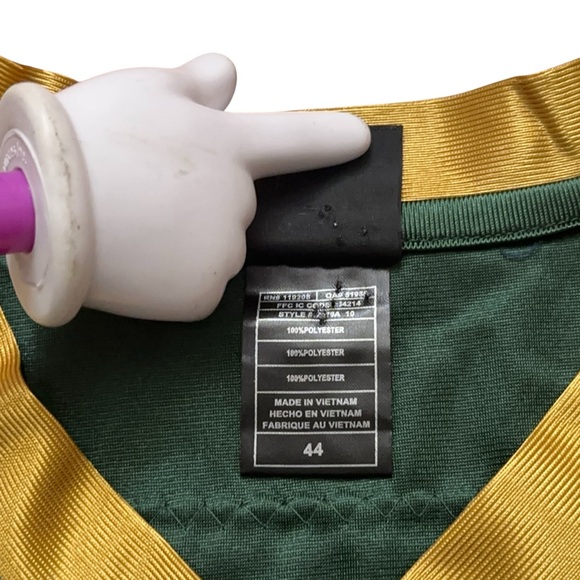 Nike On Field Jersey Mens Size 44 NFL Green Bay Packers Aaron Rodgers Green NWT - Picture 7 of 7